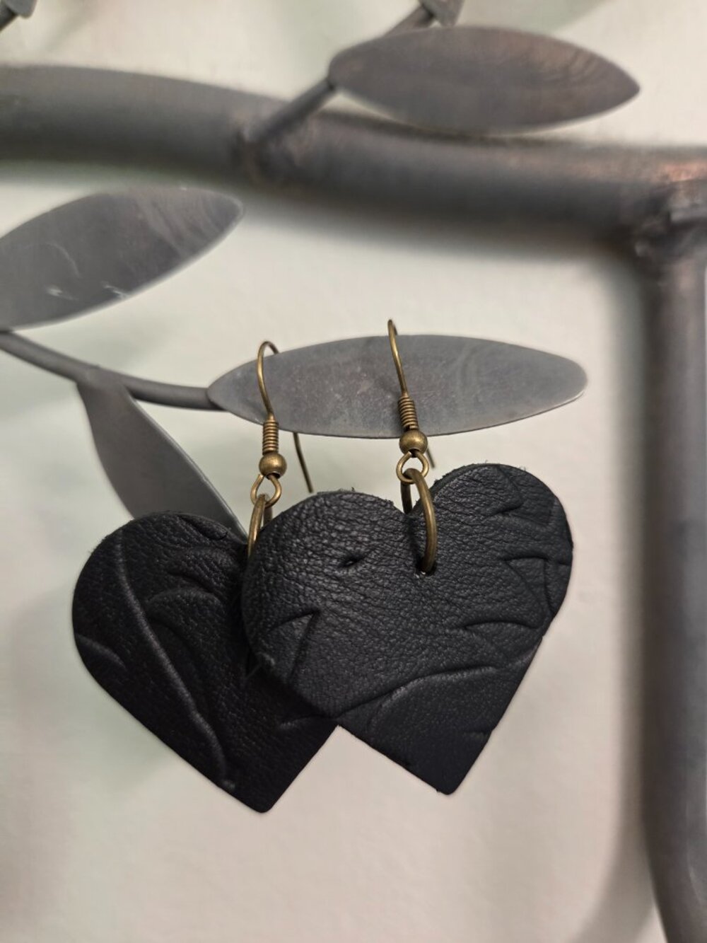 DAHLIA EARRINGS -- perfect match to Portland Leather products in Dahlia Leather